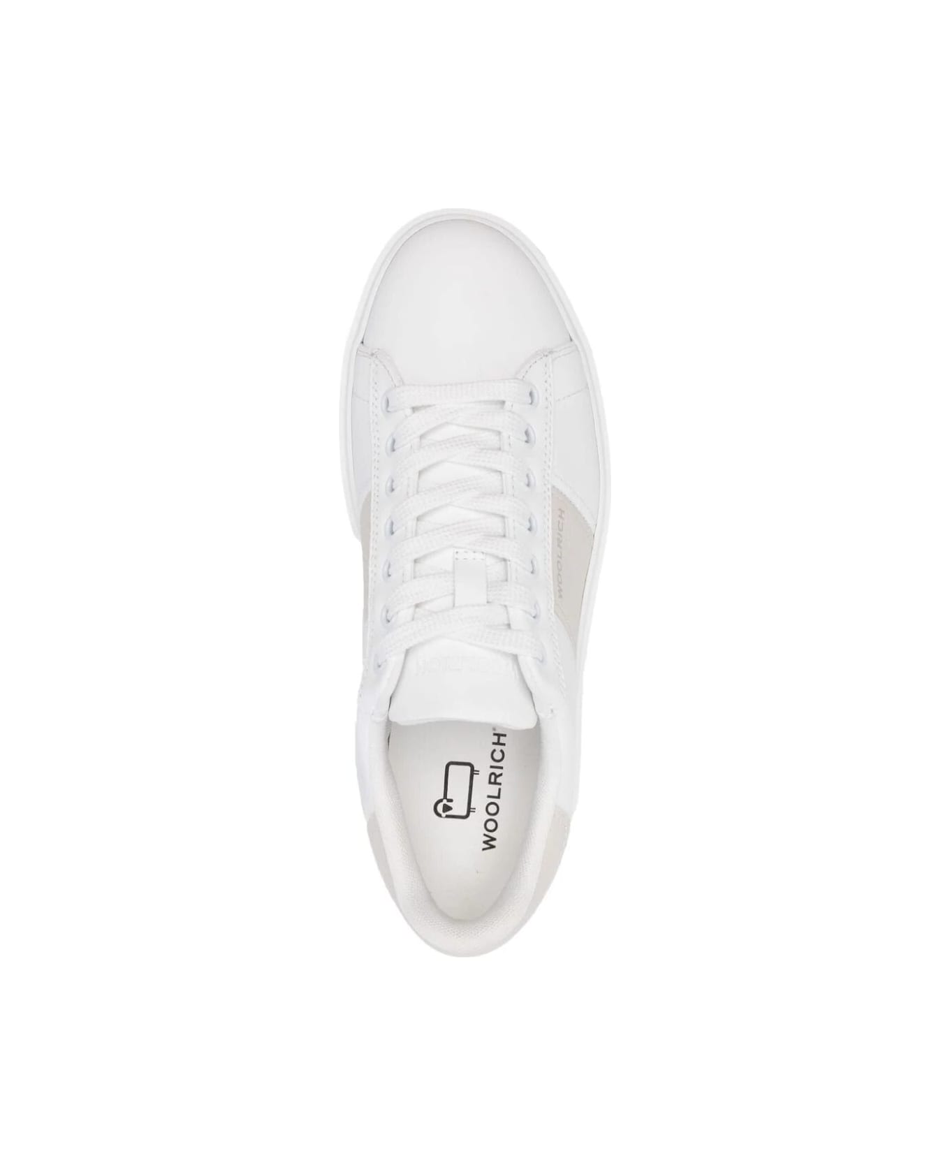 Woolrich Classic Court Sneakers - White Cream スニーカー