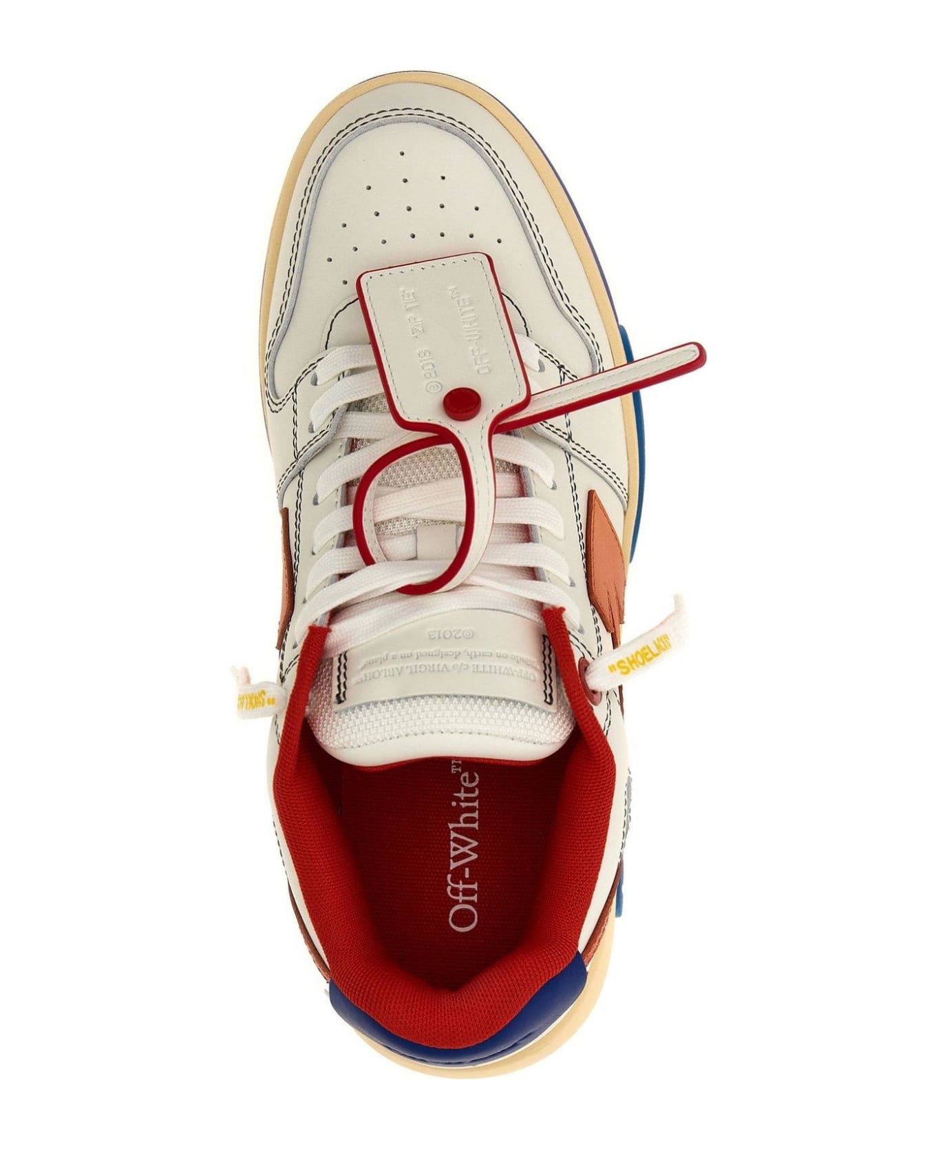 Off-White Out Of Office Lace-up Sneakers - White Red