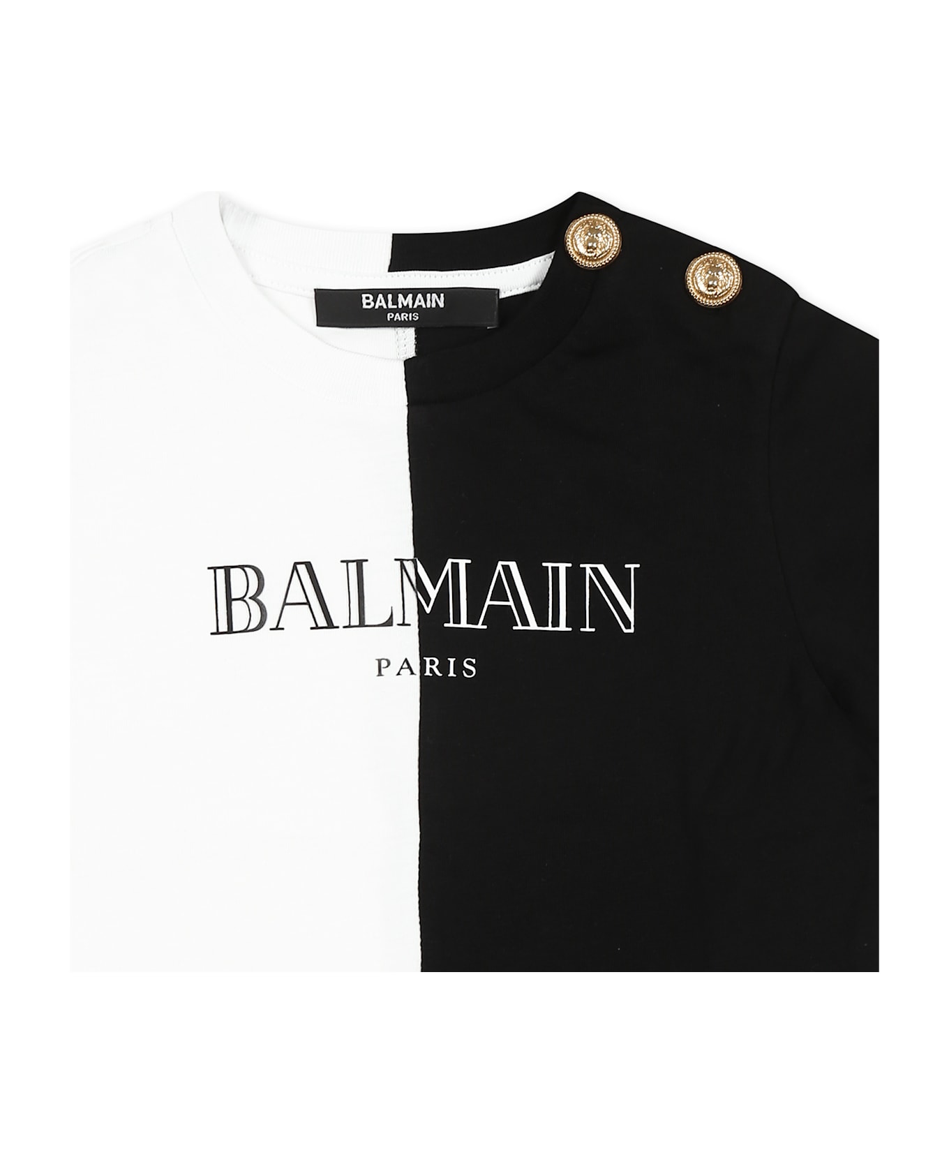 Balmain Multicolor T-shirt For Babykids With Logo - Multicolor