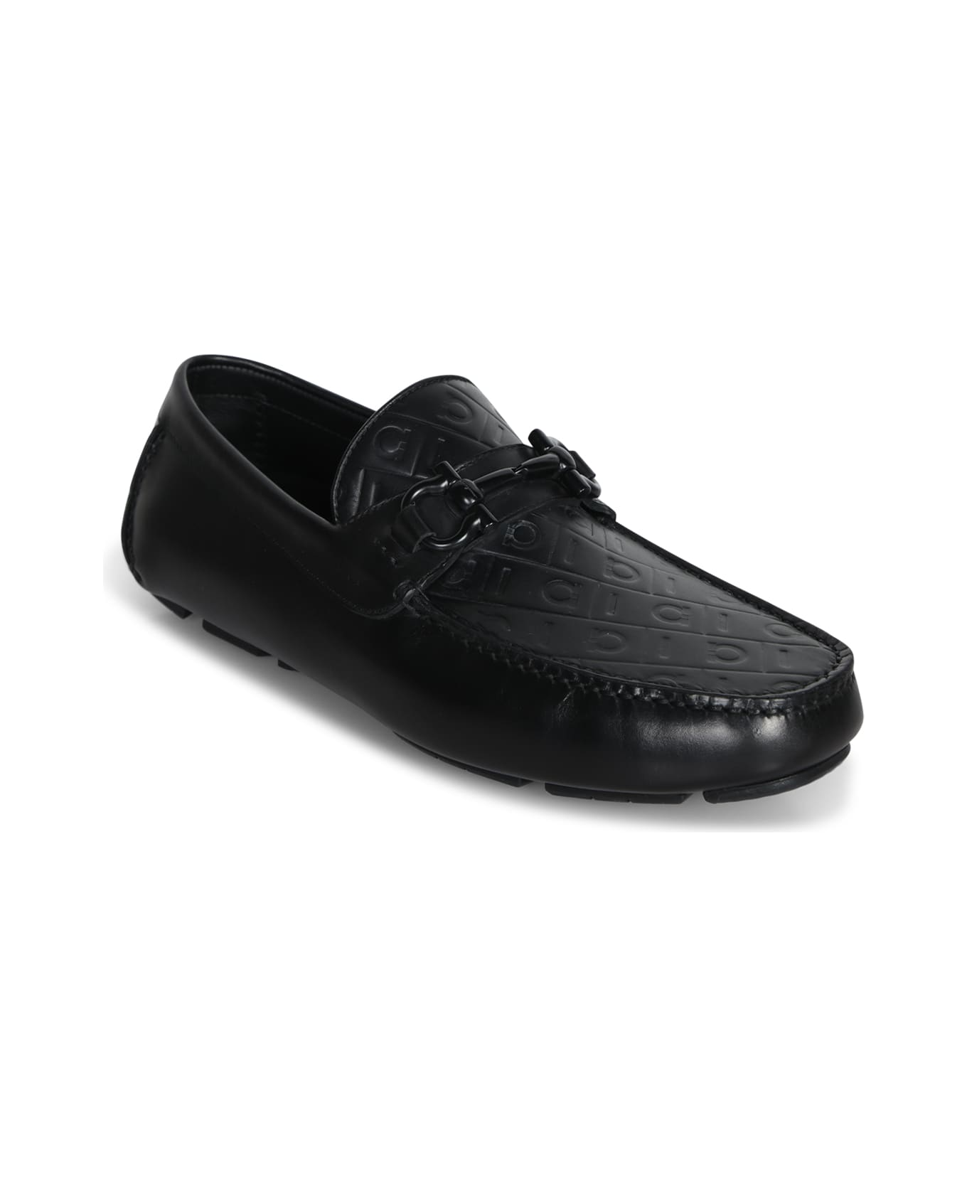 Ferragamo Driver Parigi New Black Leather Loafer - Black