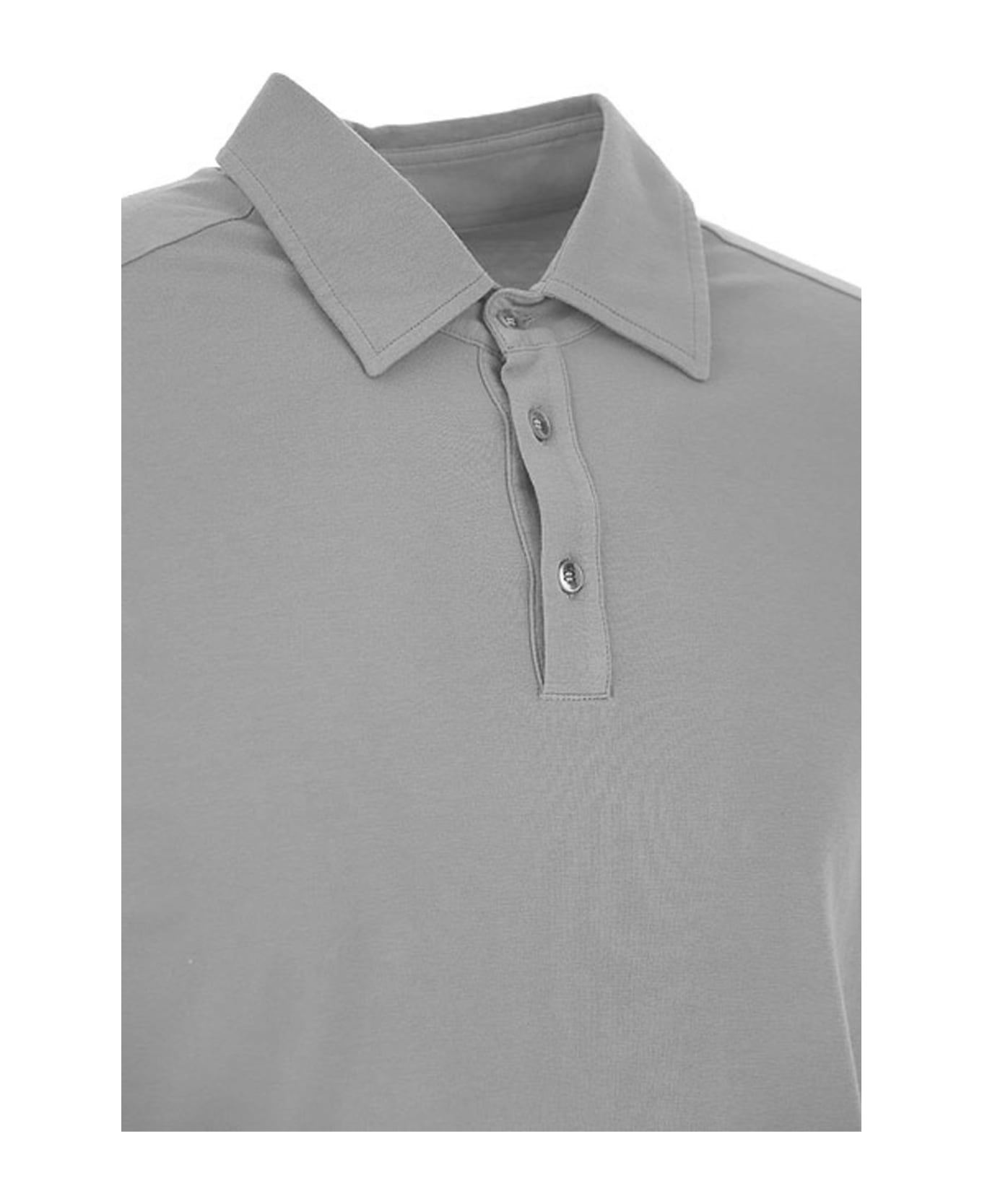 Malo Cotton Polo - Gray ポロシャツ
