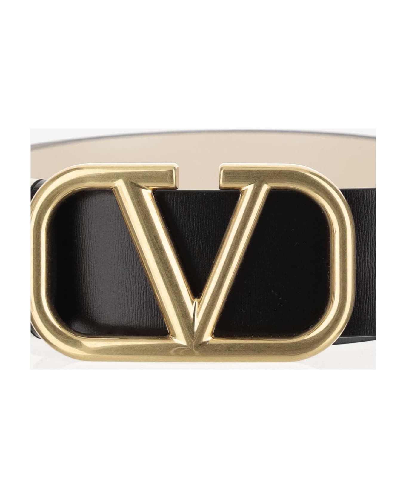 Valentino Garavani Vlogo Signature Reversible Belt - Black