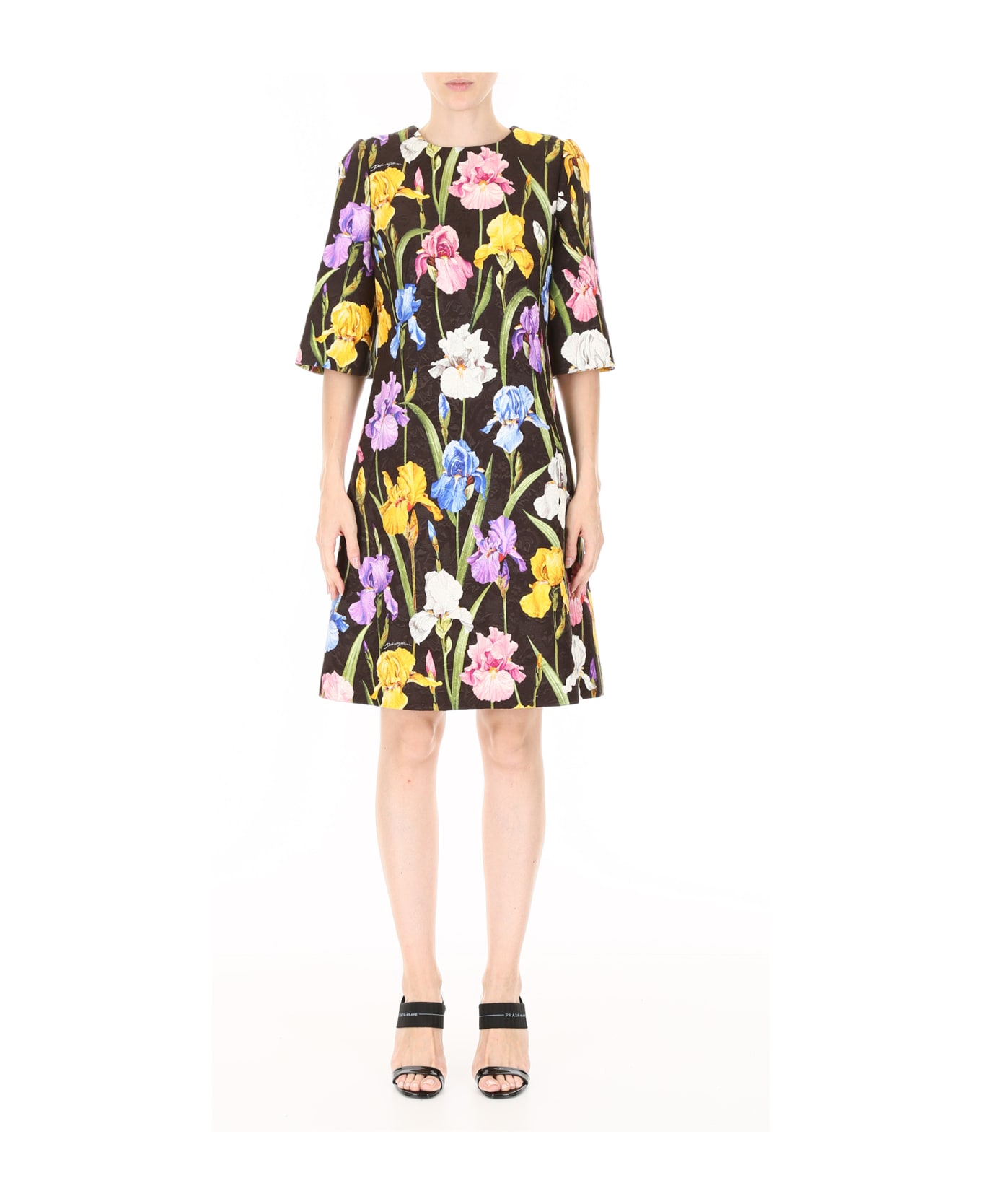 Dolce & Gabbana Iris Brocade Dress | italist