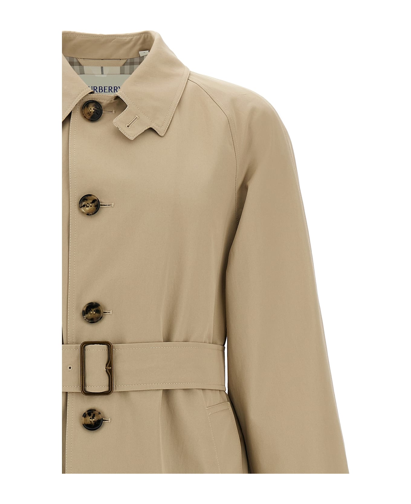 Burberry Car Coat Gabardine - Beige