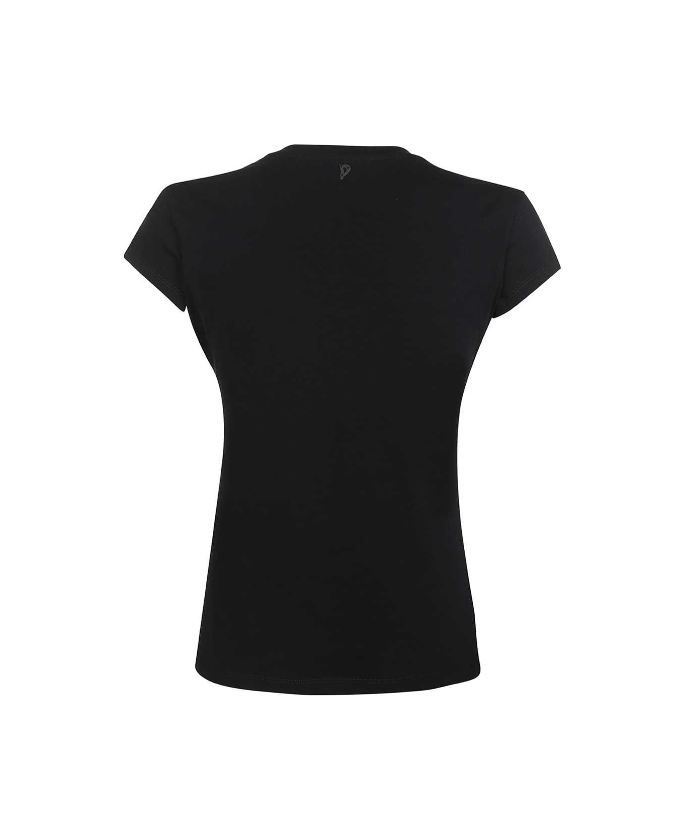 Dondup V-neck T-shirt - black Tシャツ