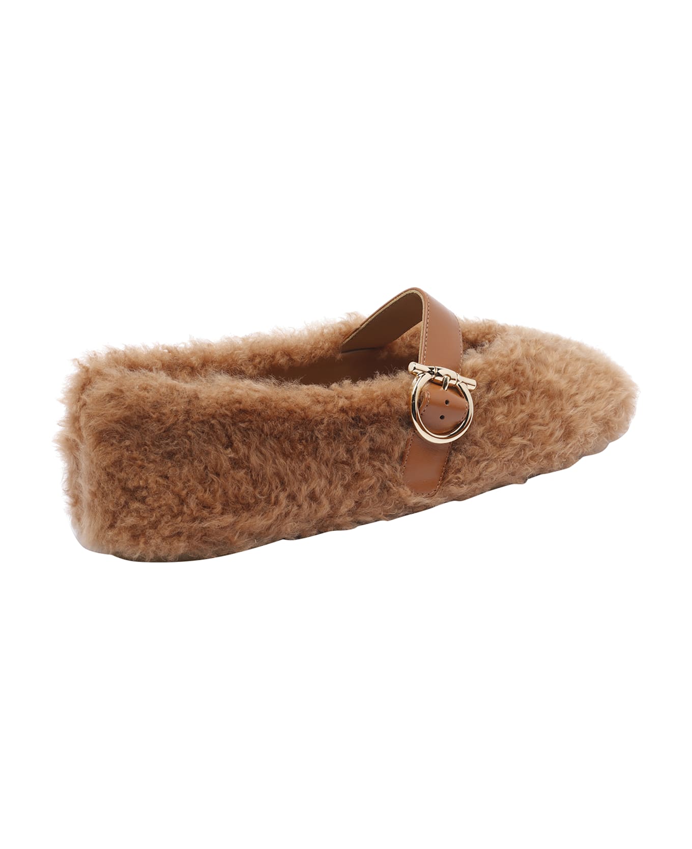 Ferragamo Teddy Ballets - Brown