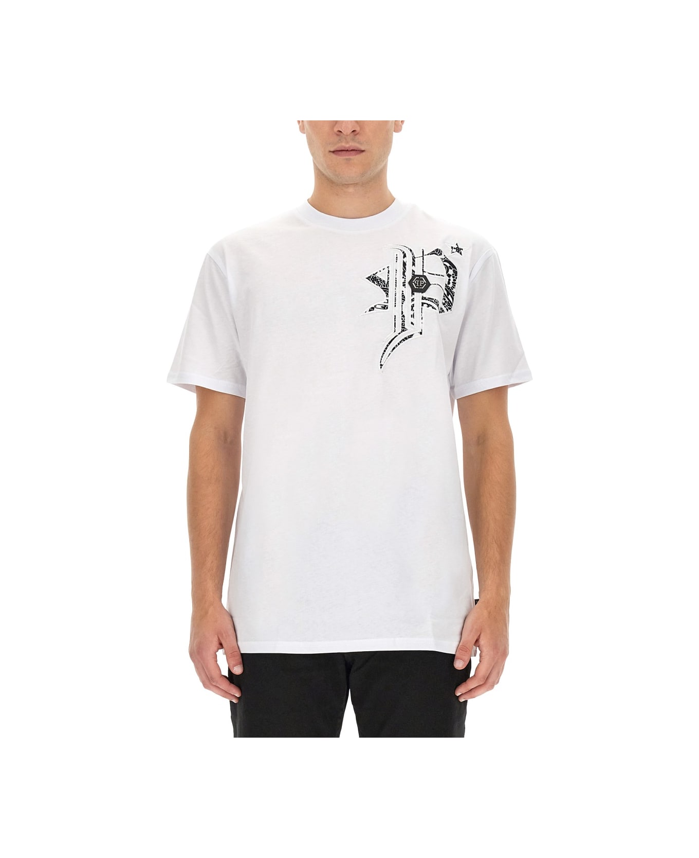 Philipp Plein T-shirt With Logo - WHITE