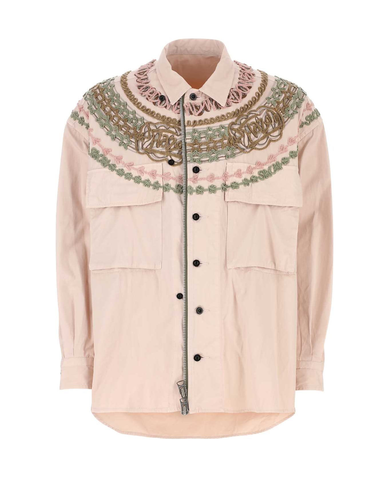 Sacai Light Pink Cotton Oversize Shirt - 789