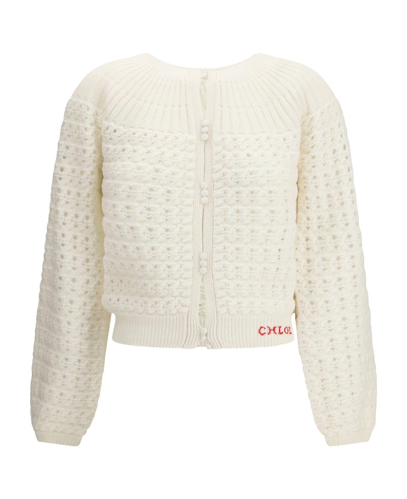 Chloé Buttoned-up Cardigan - IVORY