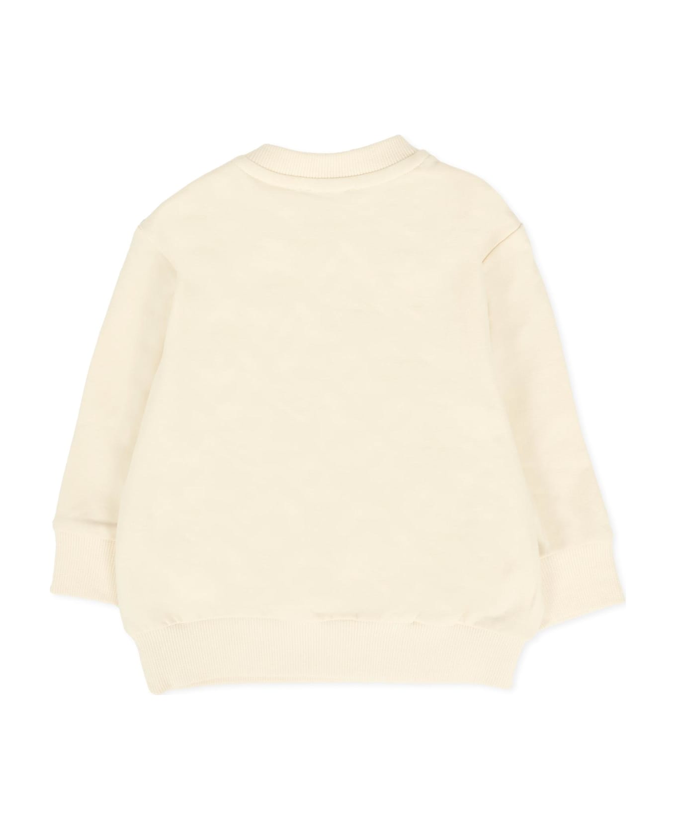 Timberland Ivory Sweatshirt For Baby Boy With Logo - Ivory