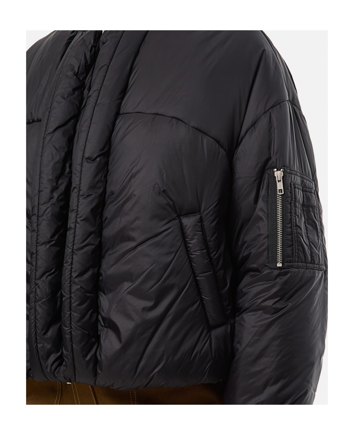 Mordecai Padded Bomber Jacket - Black