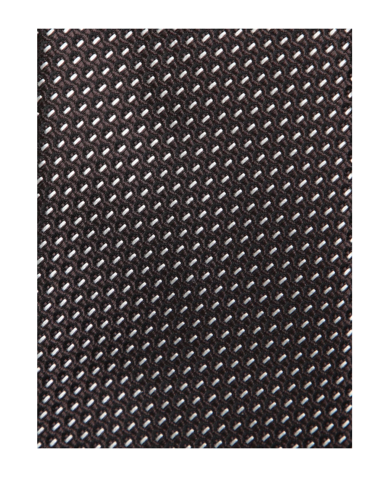 Tom Ford Brown Patterned Silk Tie - Brown