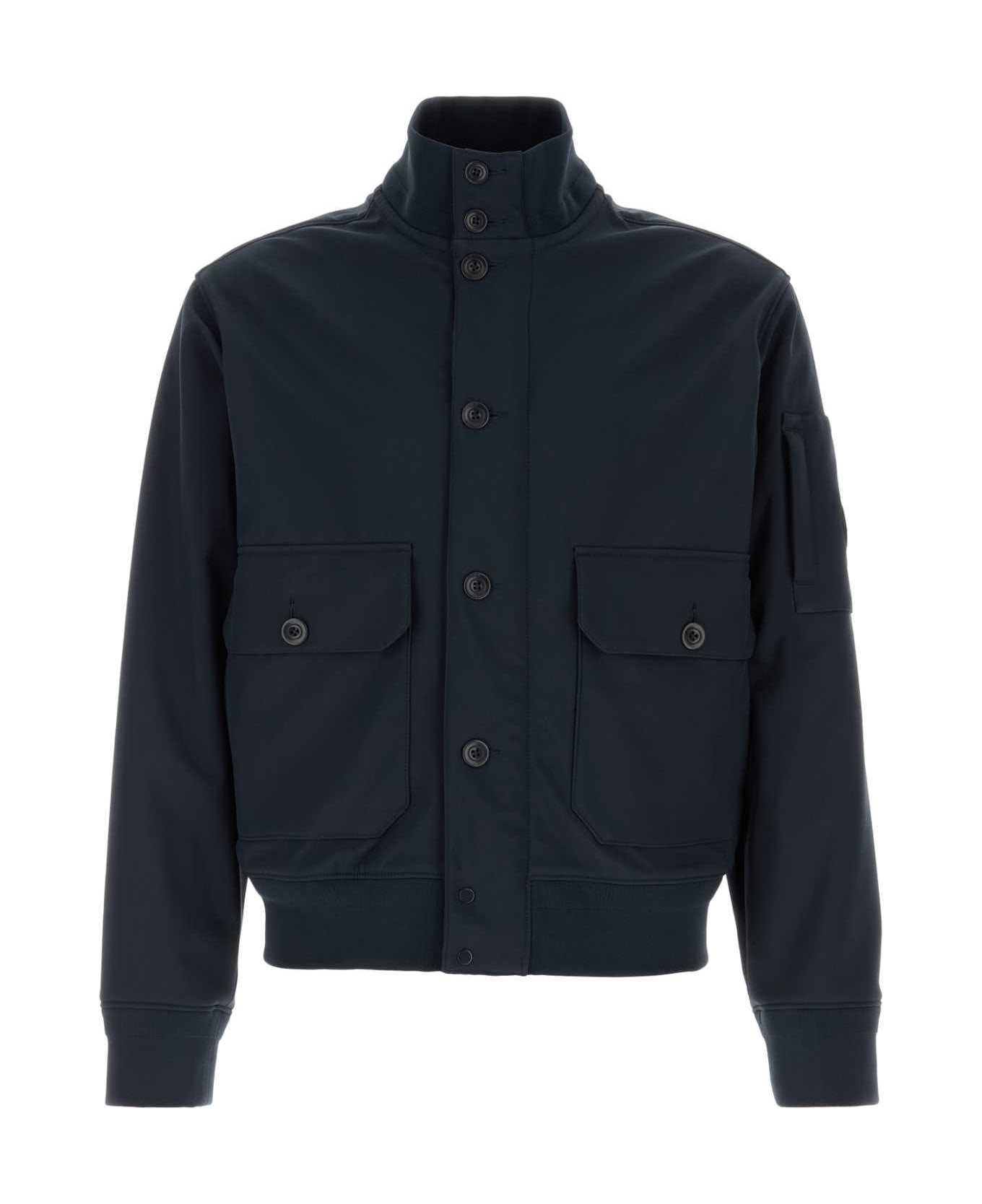 C.P. Company Navy Blue Stretch Polyester Jacket - TOTALECLIPSE