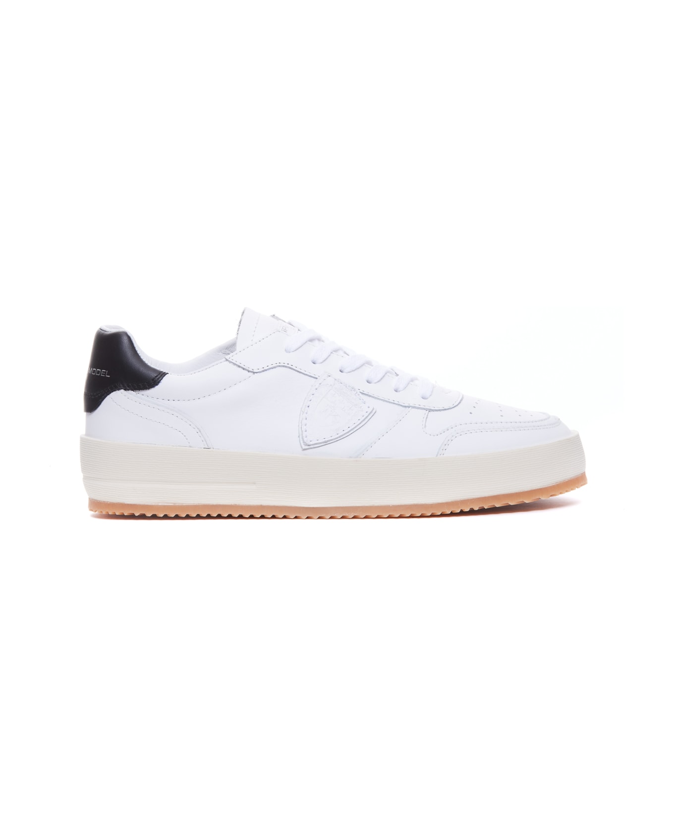 Philippe Model Nice Low Sneakers - WHITE/BLACK