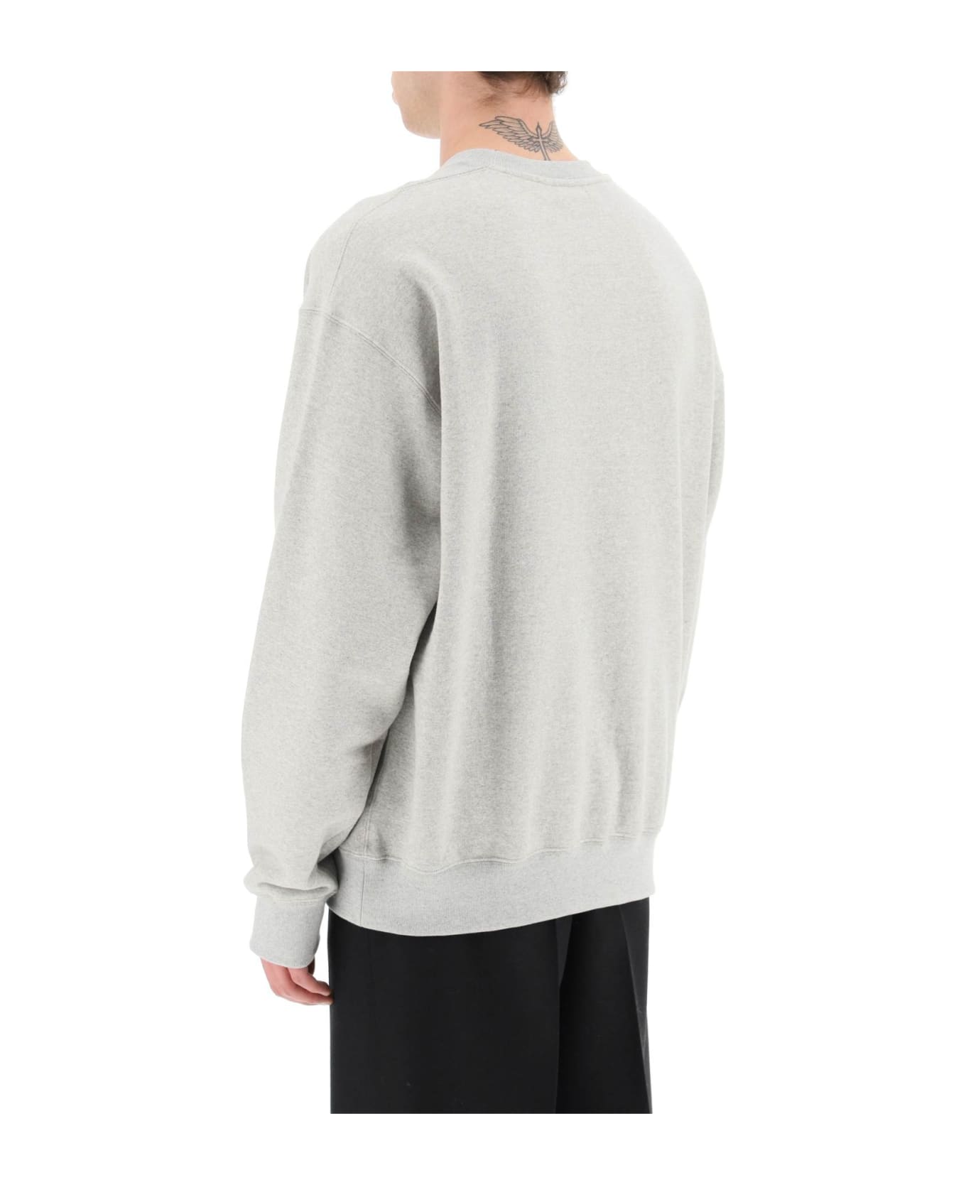 Jil Sander Oversized French Terry Sweatshirt - POWDER GREEN (Grey)
