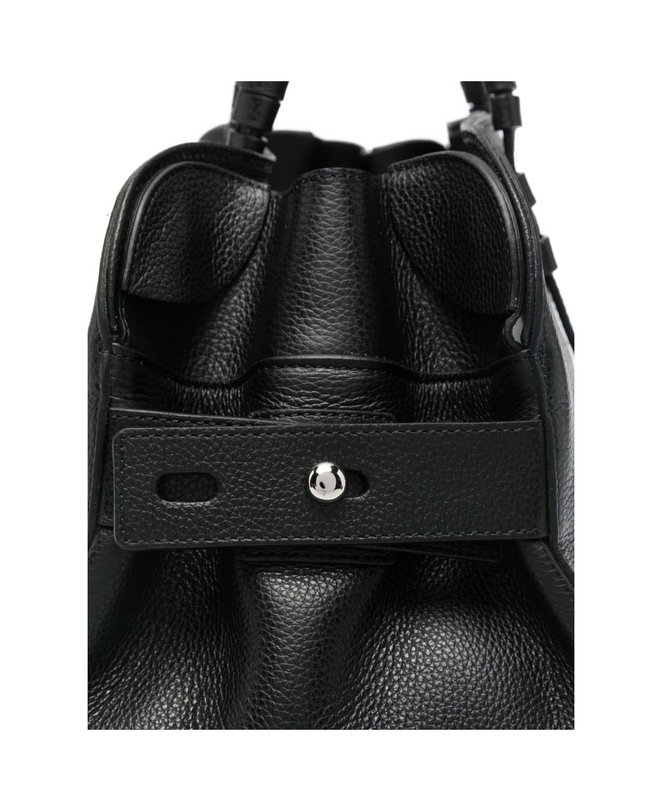 Casadei Park Avenue Leather Tote - Black