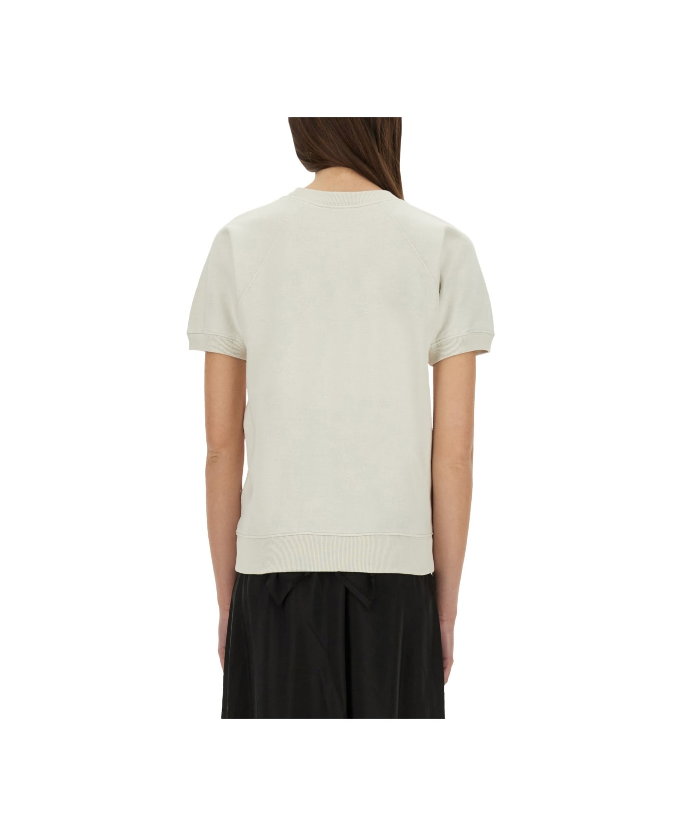 Maison Margiela Short-sleeved Sweatshirt - BUTTER