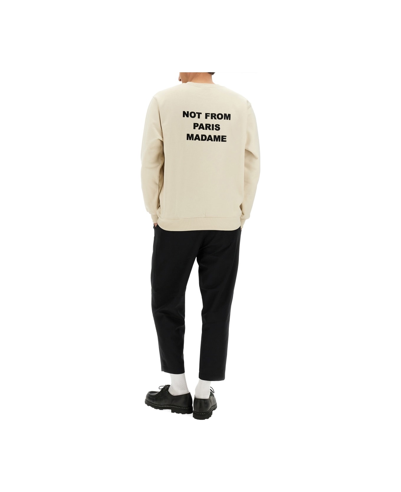 Drôle de Monsieur "slogan" Sweatshirt - IVORY