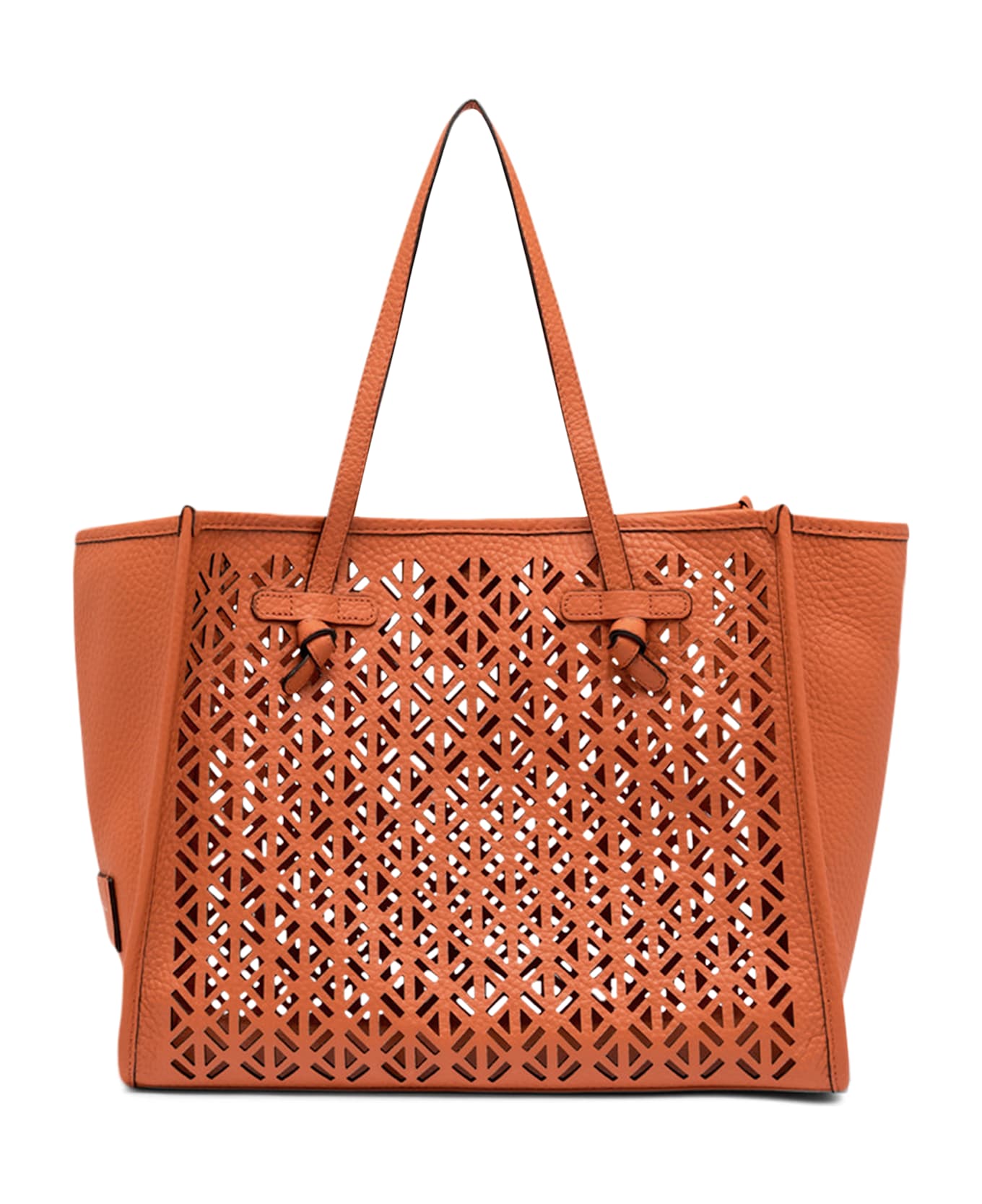 Gianni Chiarini Marcella Smooth Leather Tote Bag - Coral