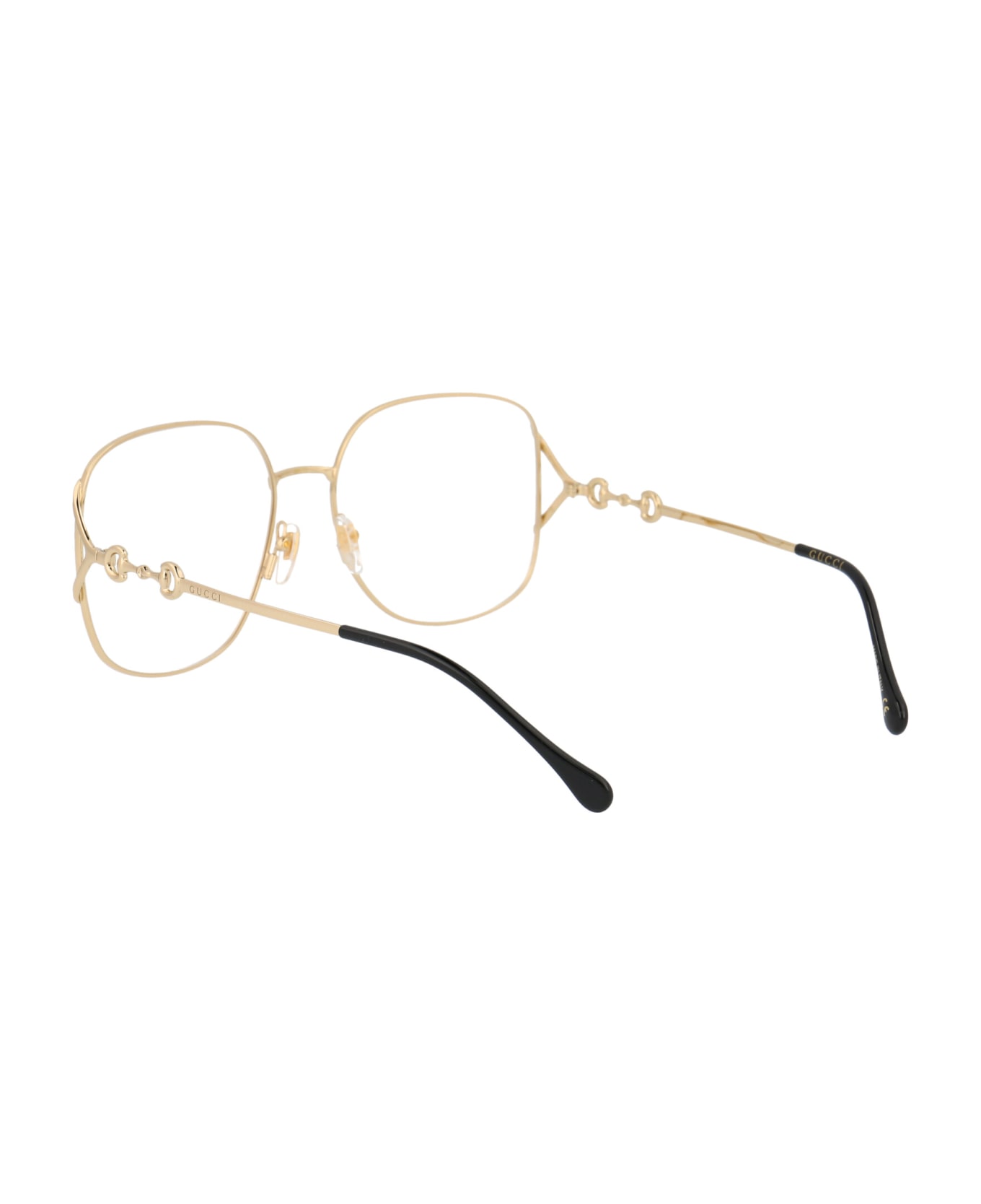 Gucci Eyewear Gg1019o Glasses - 001 GOLD GOLD TRANSPARENT
