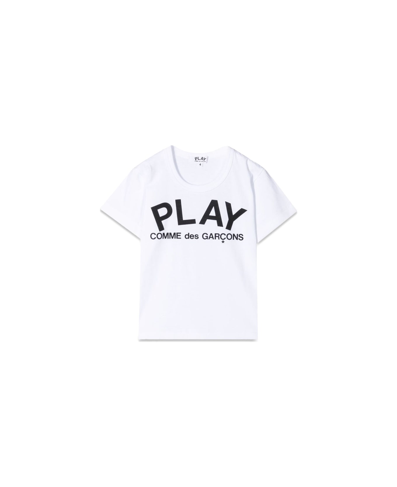 Comme des Garçons Play Kids T-shirt Knit - WHITE Tシャツ＆ポロシャツ