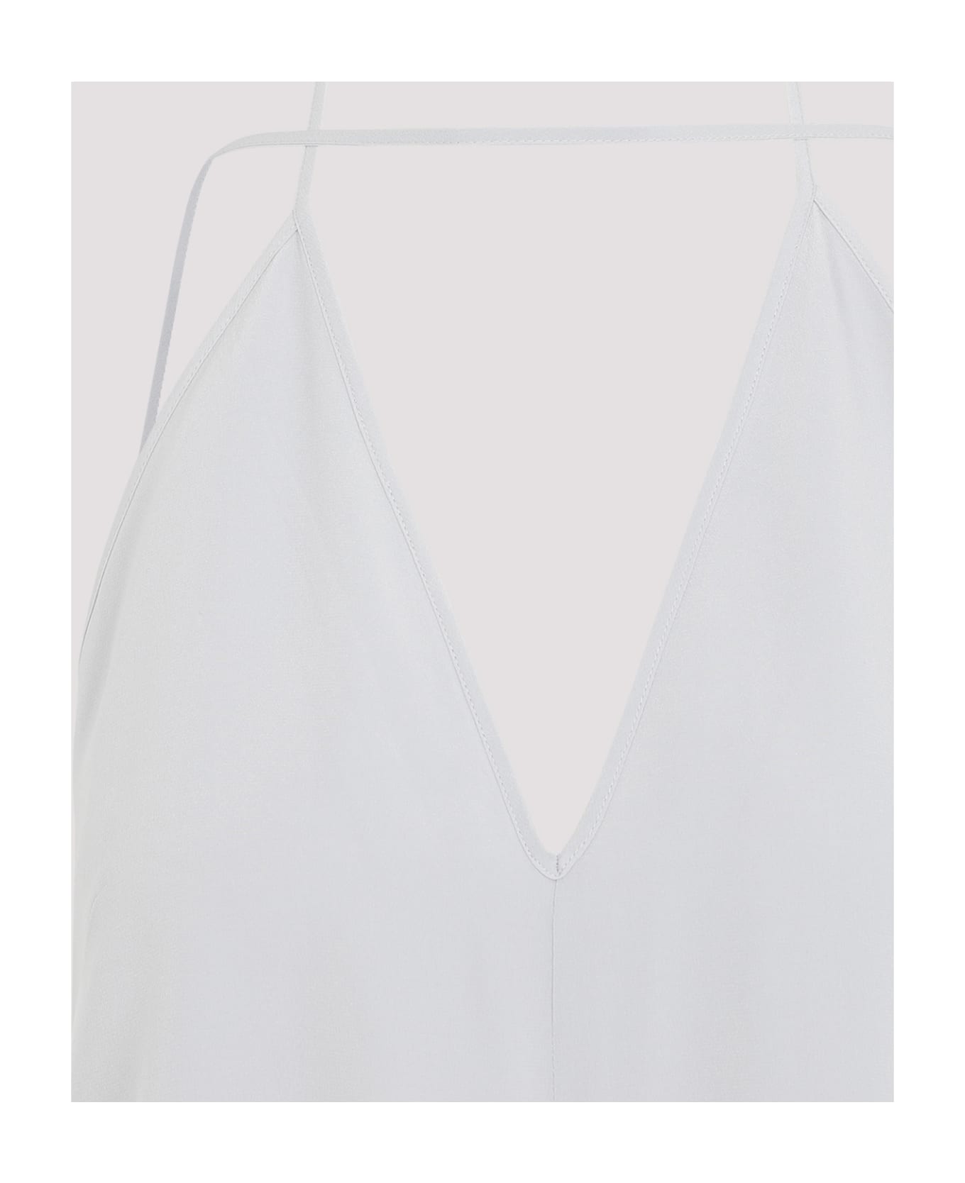 Totême Double-halter Silk Top - Glacier