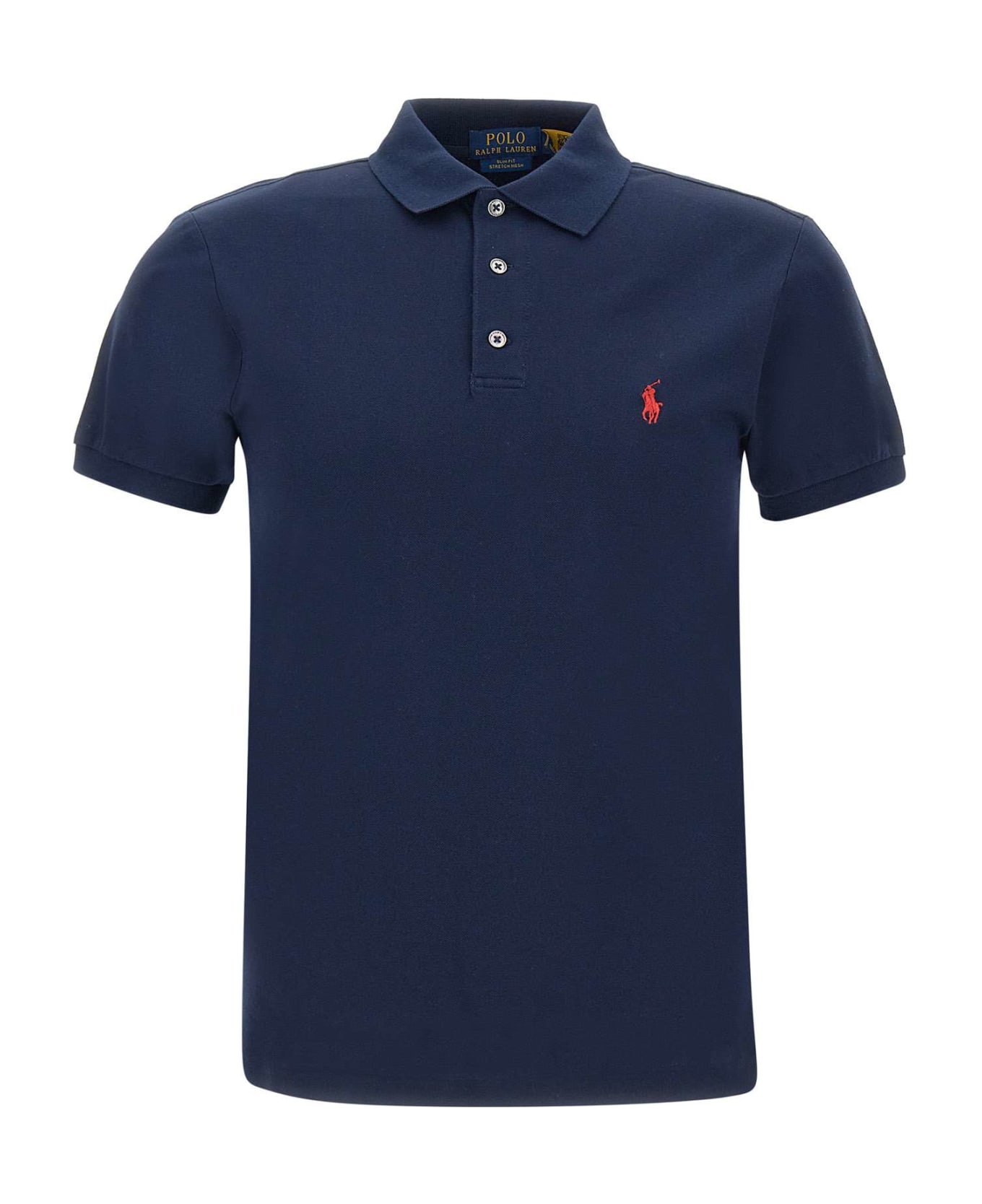 Polo Ralph Lauren "core Replen" Cotton Polo Shirt - BLUE