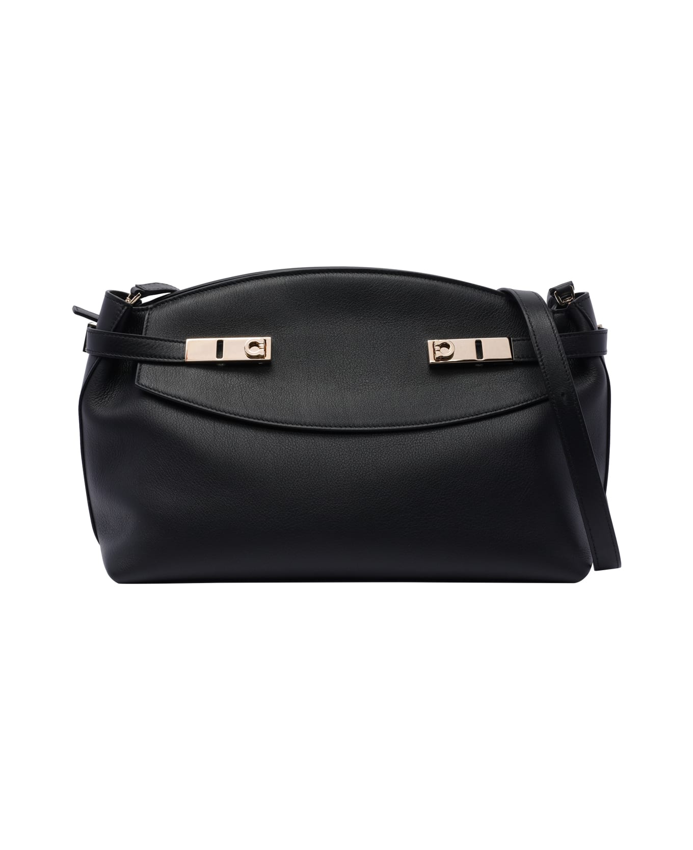 Ferragamo Large Hug Clutch - Black