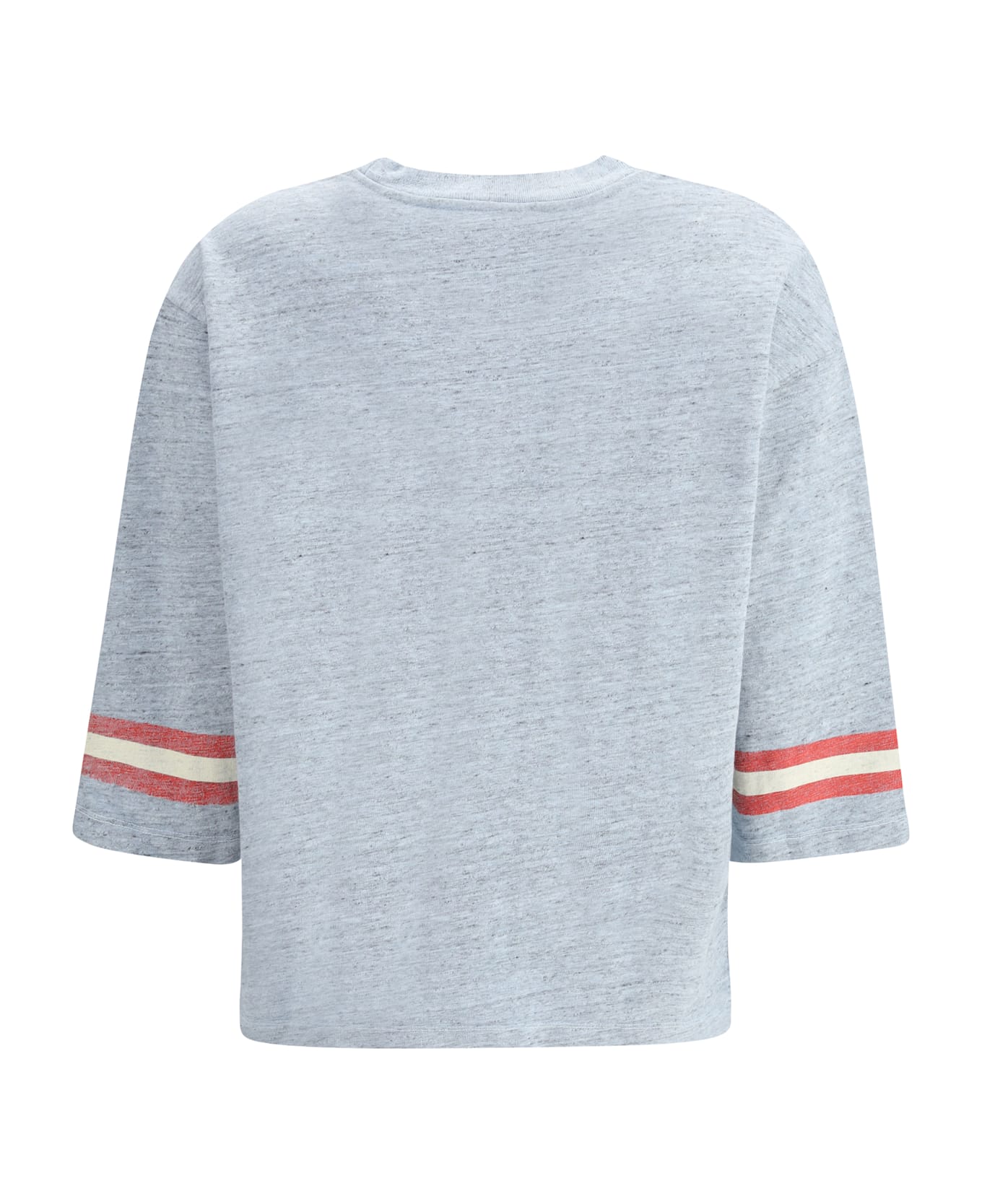 Ganni Cotton Melange 3/4 Sleeve T-shirt