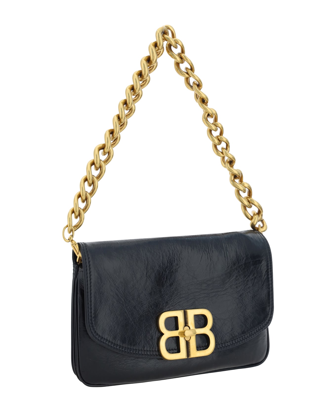 Balenciaga Bb Soft Flap Shoulder Bag - Black