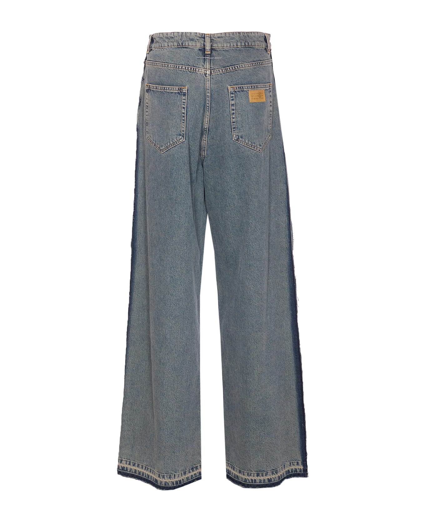 MM6 Maison Margiela Wide Leg Jeans - LIGHT GREY