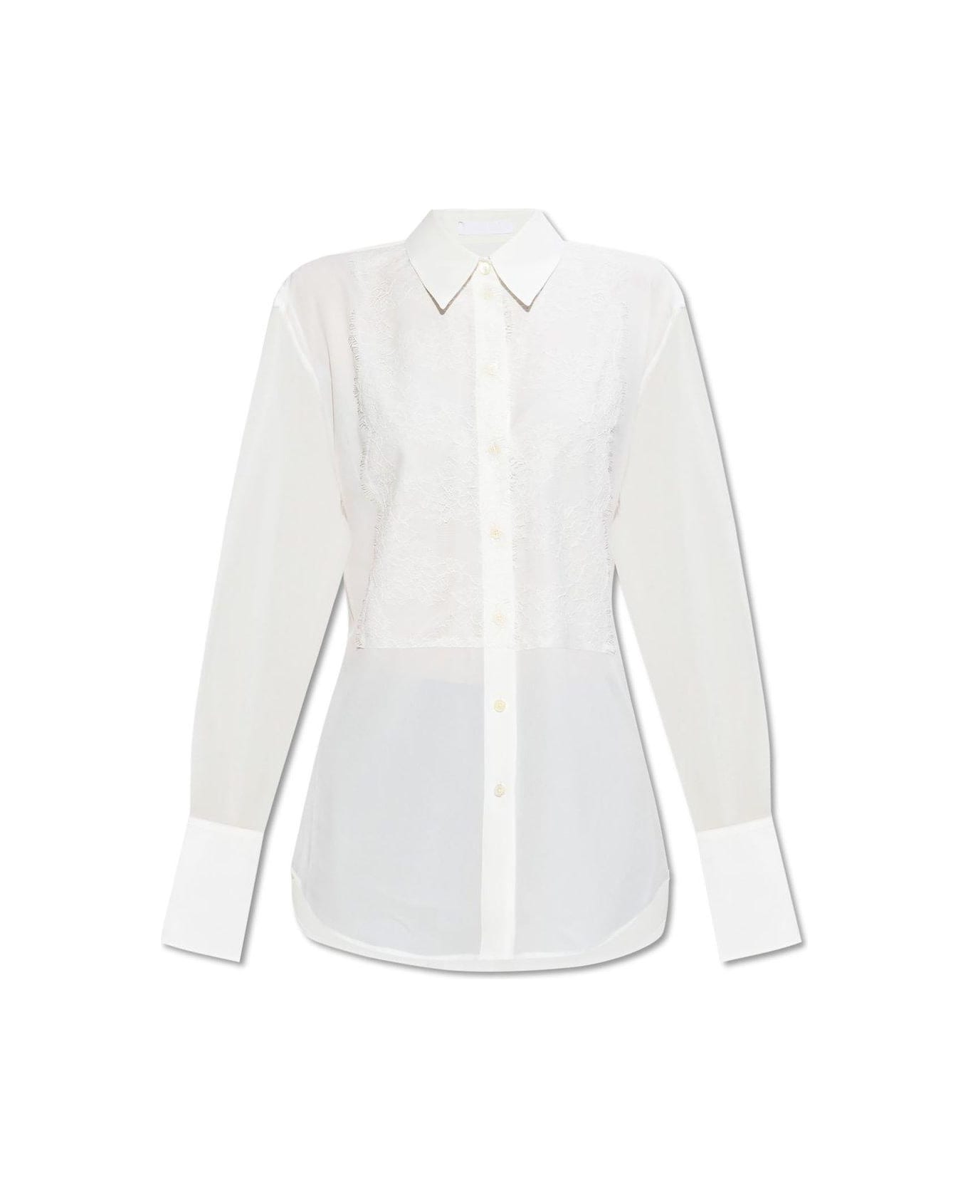Helmut Lang Relaxed Lace Shirt - White