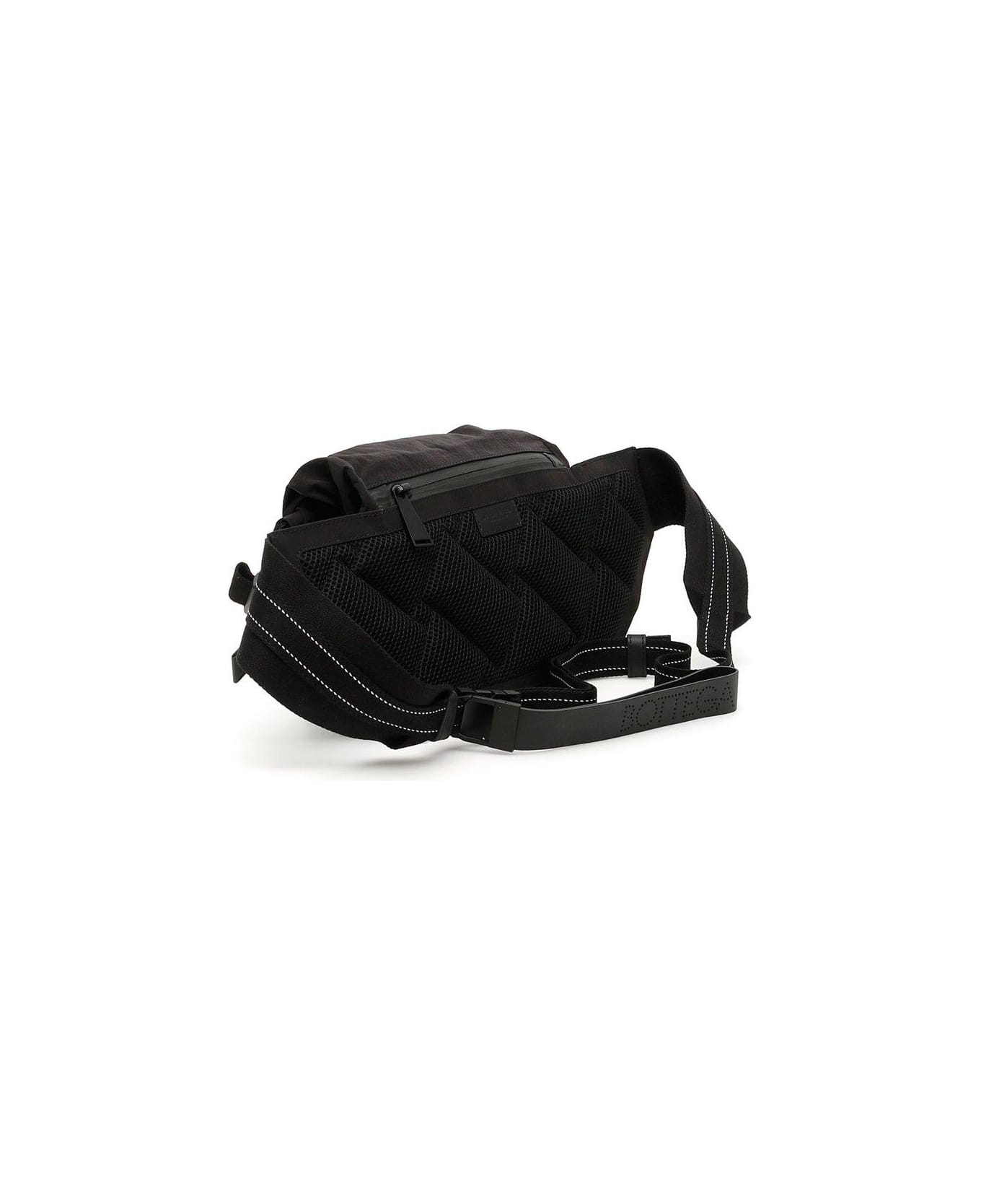 Bottega Veneta Foldover Belt Bag - Black