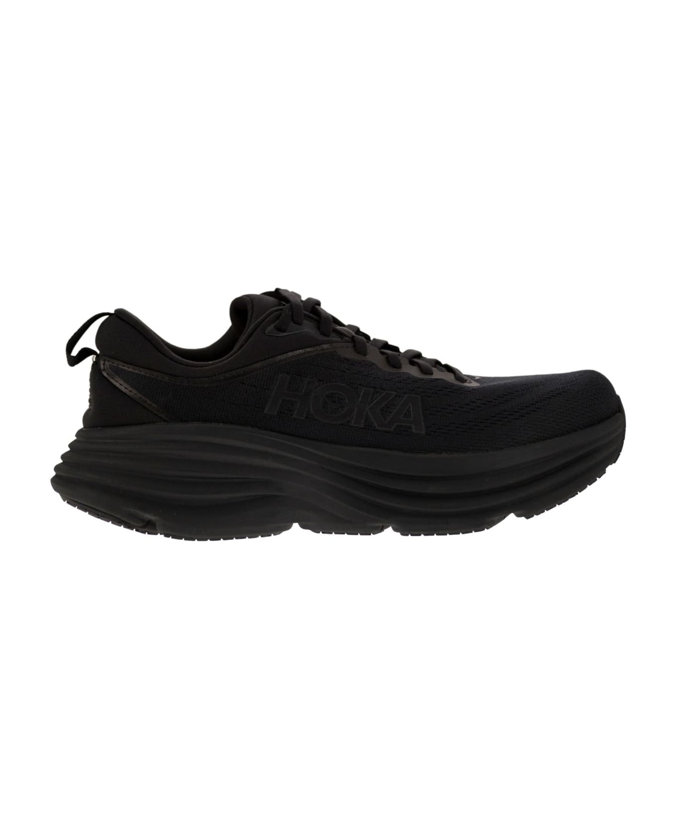 Hoka Bondi 8 - Ultra-shortened Sports Shoe - Black