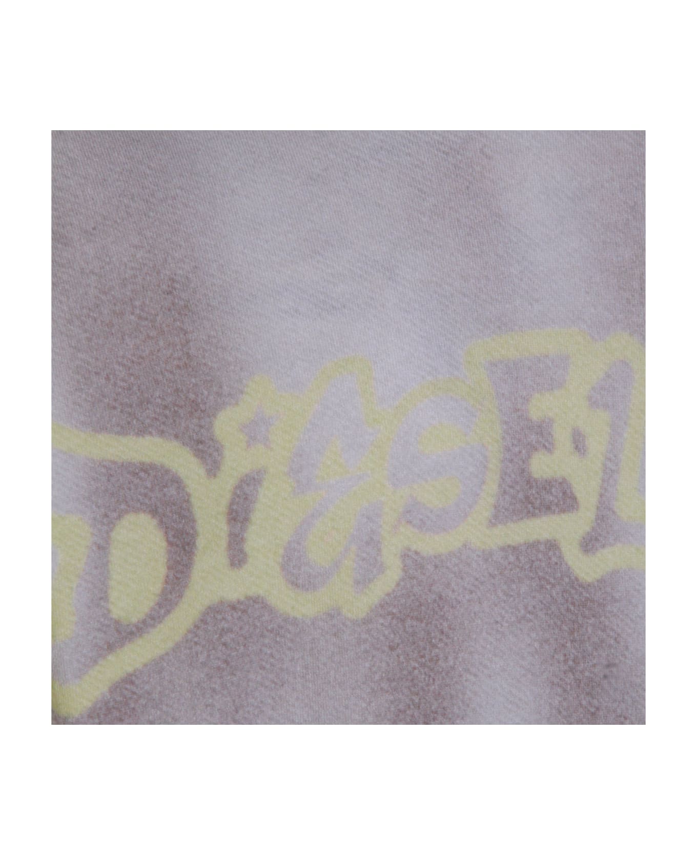 Diesel Light Grey Cotton Sweatshirt - Grey