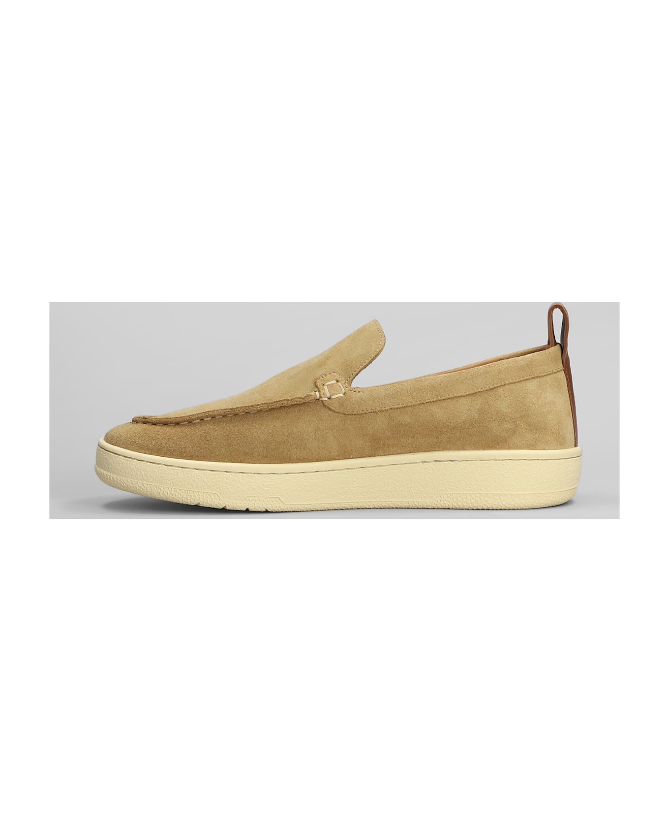 Lanvin Sneakers In Camel Suede - Camel