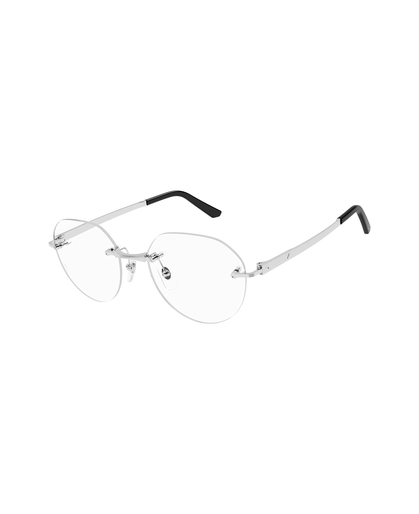 Cartier Eyewear Ct0408o 002 Glasses - Argento アイウェア