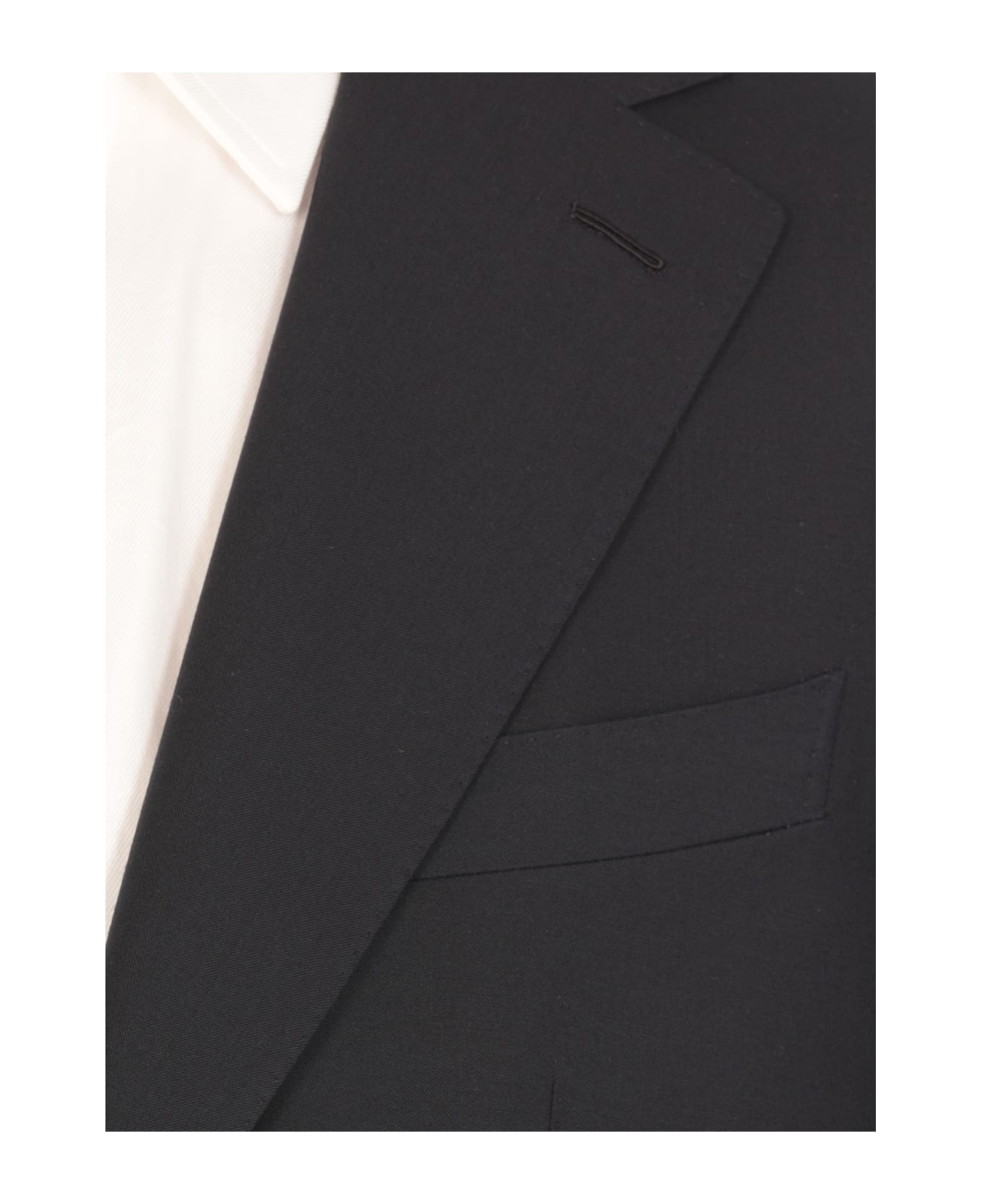 Caruso Wool Suit - Blue