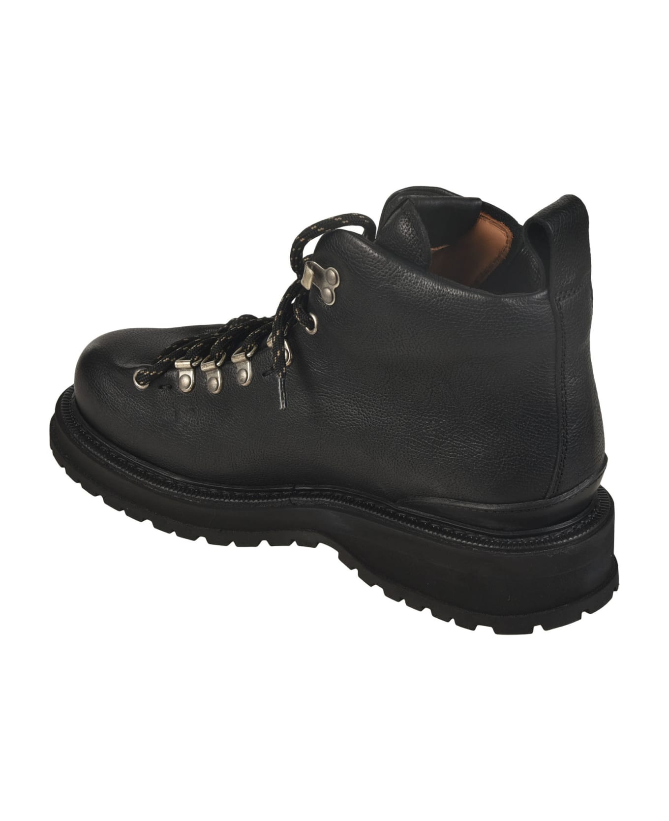 Buttero Lace-up Fitted Boots - Black