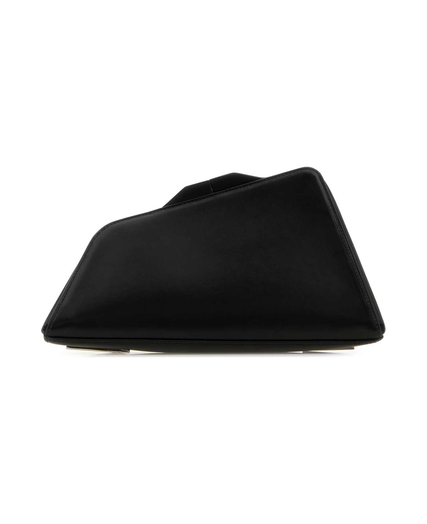 Black Leather 8.30 Pm Clutch