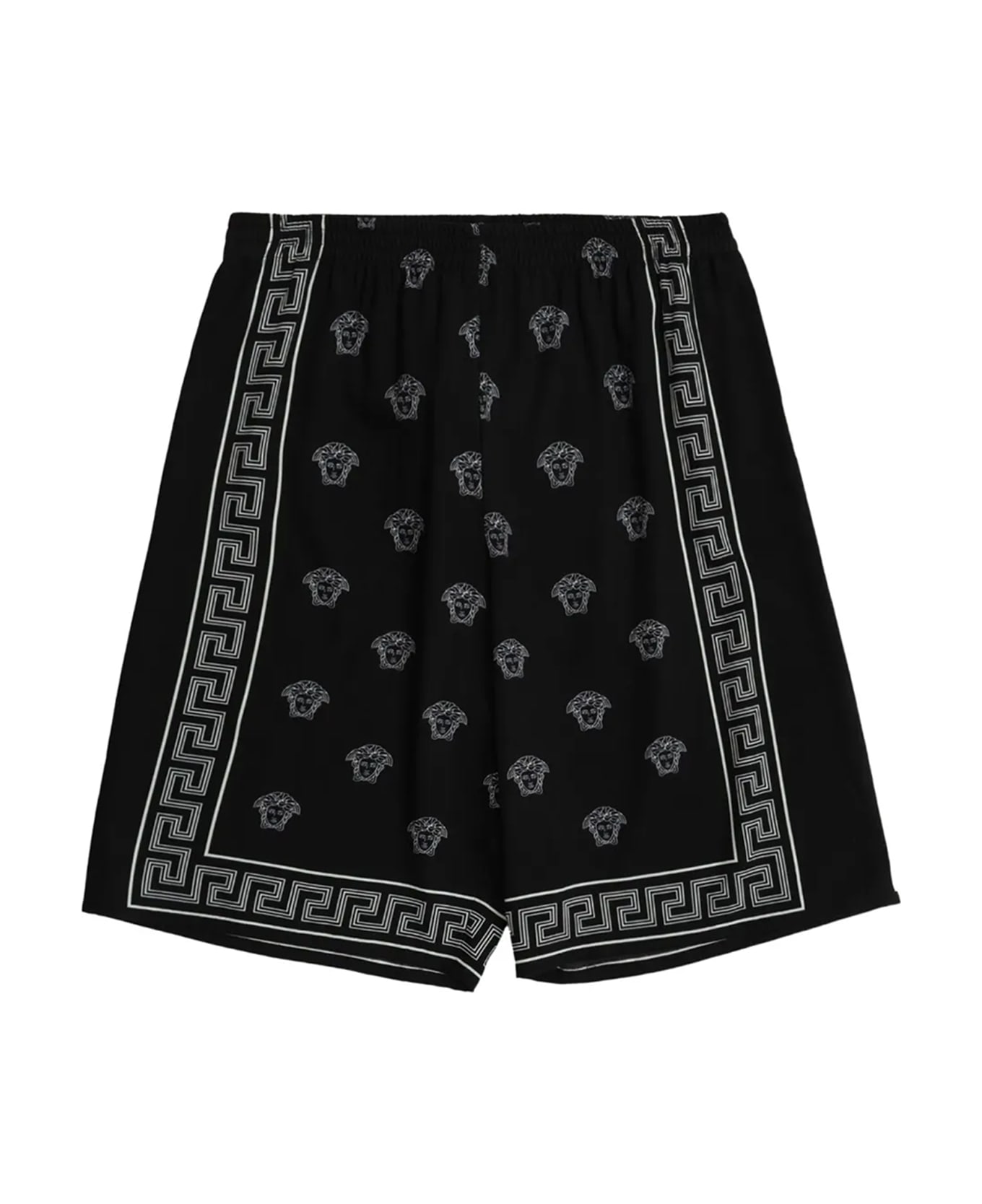Versace Medusa Bandana Shorts - Nero bianco