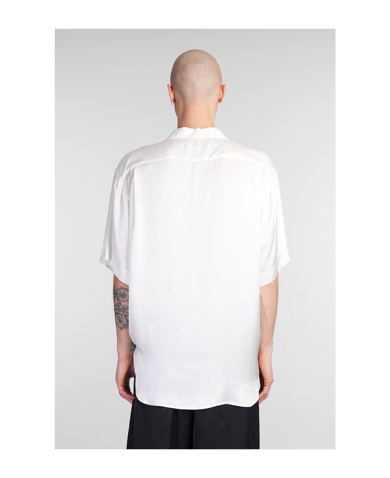 ih nom uh nit Shirt In White Viscose - white