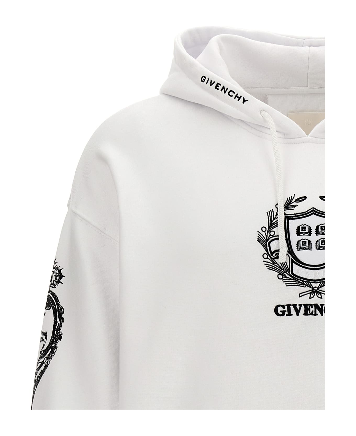 Givenchy Embroidery And Print Hoodie - White/Black