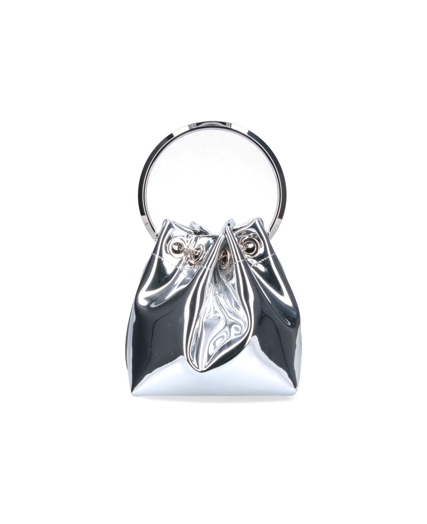 Jimmy Choo "bon Bon" Mini Bucket Bag - Silver