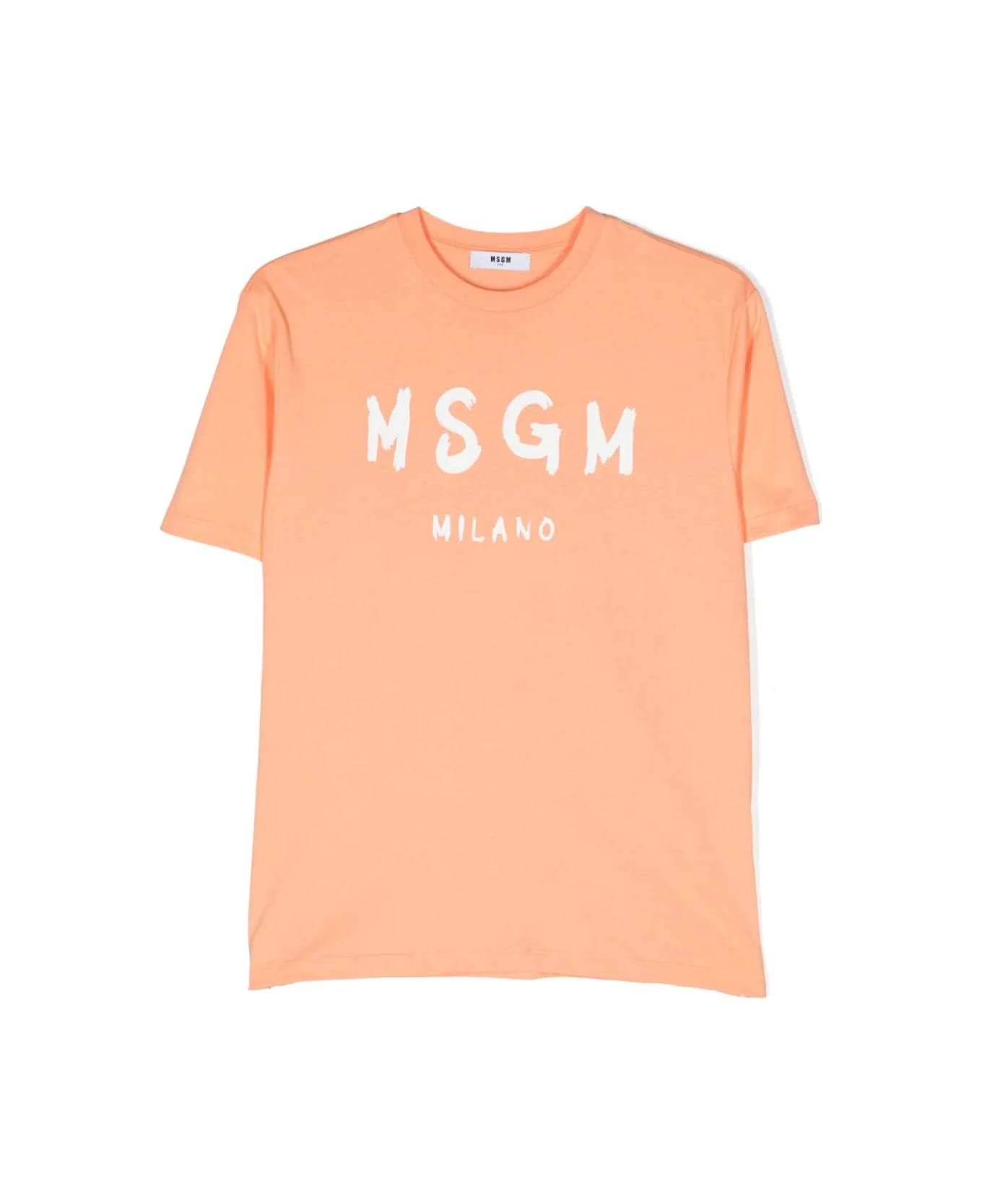 MSGM T-shirt Con Logo - Peach