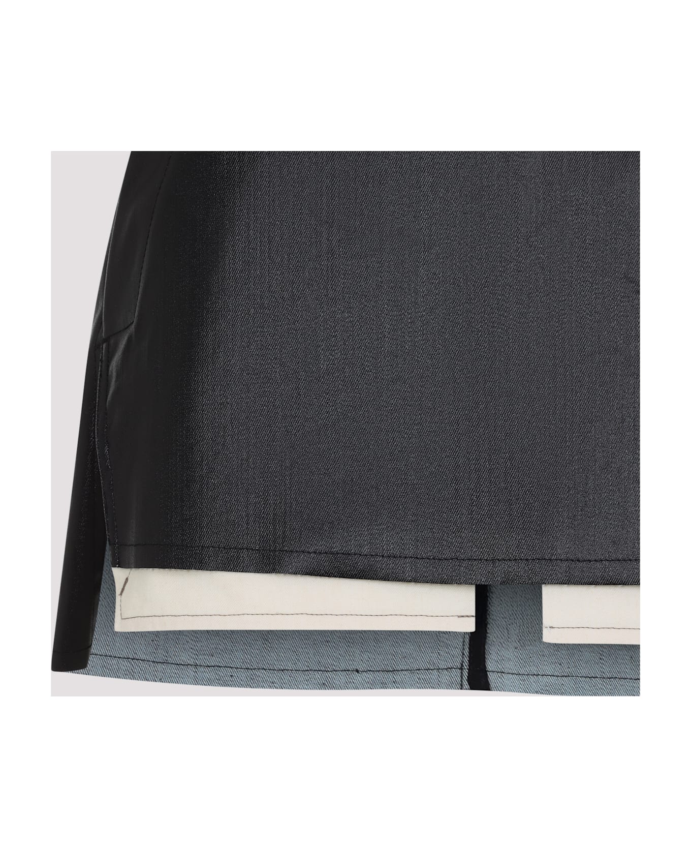 Rick Owens Fog Cutoff Mini Skirt - Black