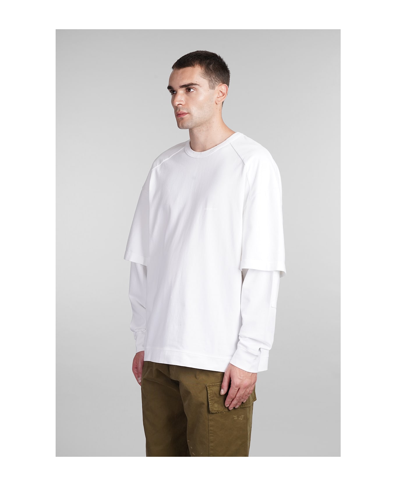 DARKPARK Theo T-shirt In White Cotton - white