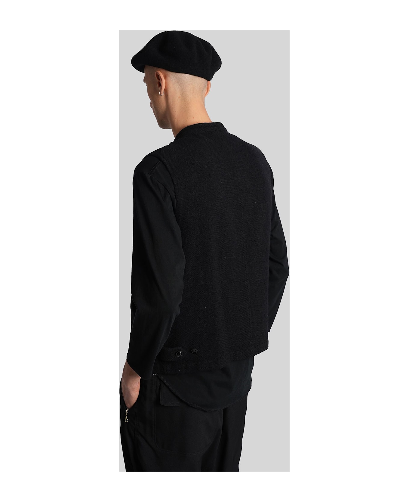 Undercover Jun Takahashi Vest In Black Wool - black