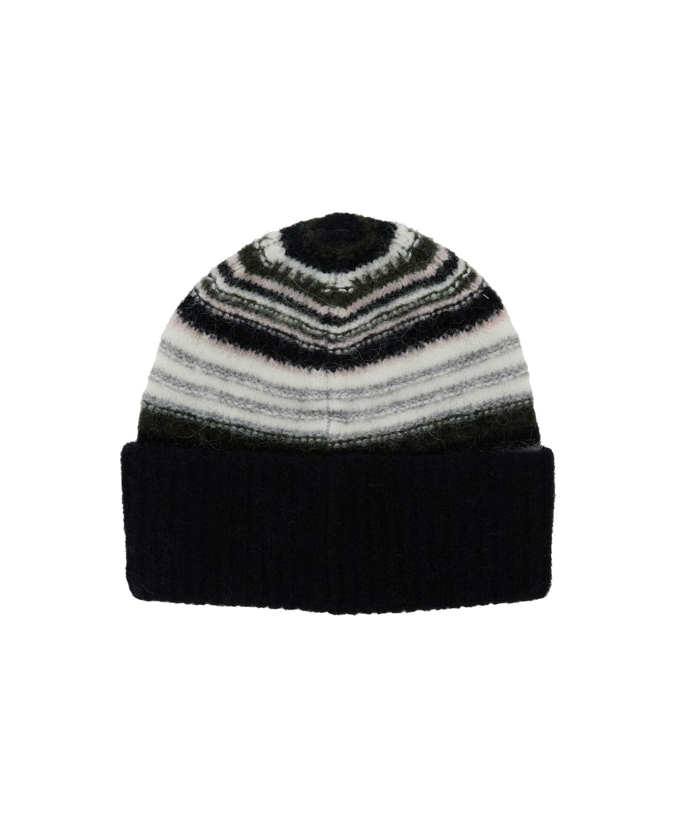 Ganni Hat With Logo - Black