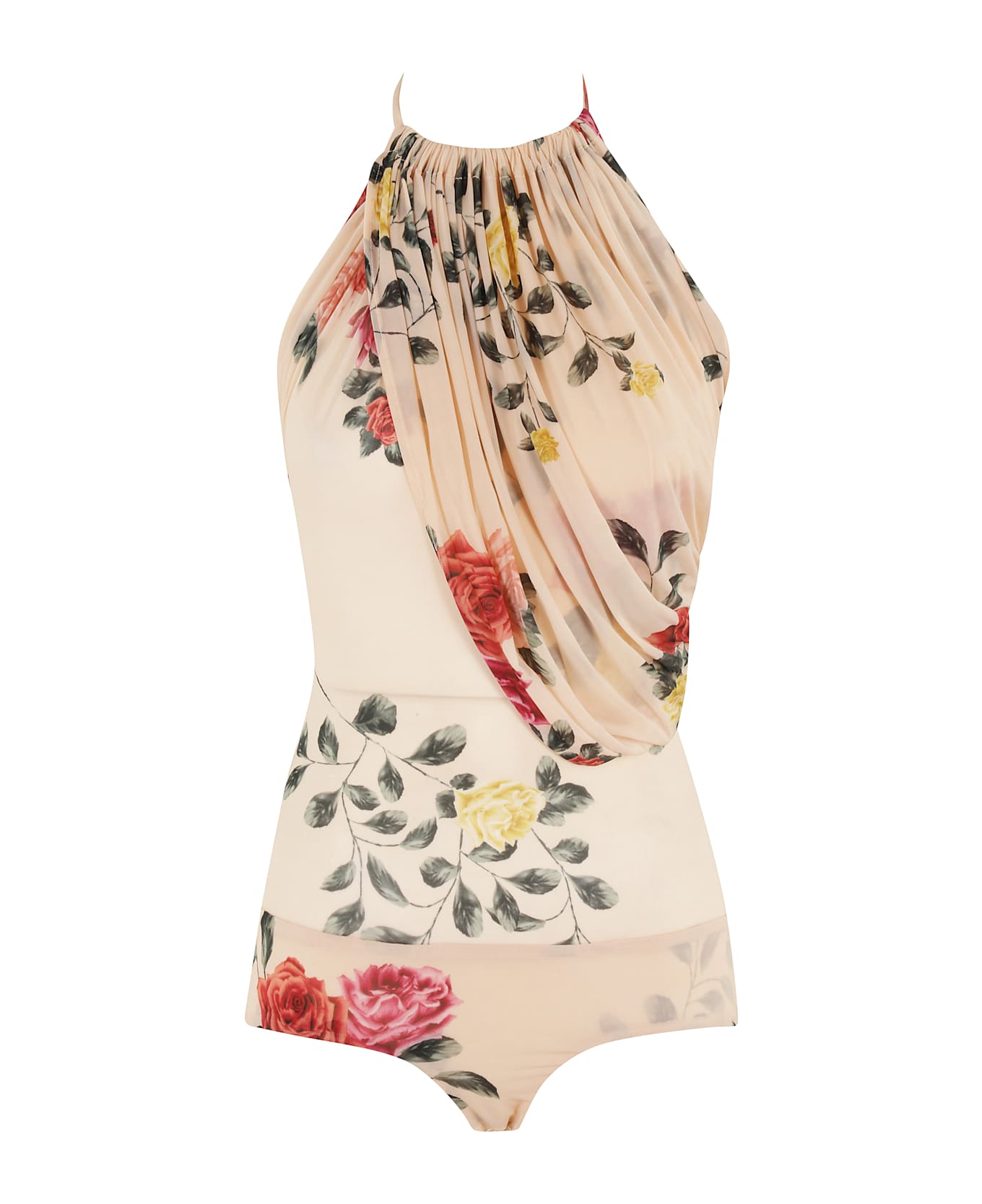 Magda Butrym Bodysuit 04 Beige Print - Beige  ボディスーツ